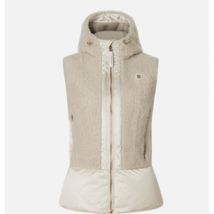 Bogner Fenna Hooded Shearling & Down Hybrid Vest 3195 Hafjell Sport 1