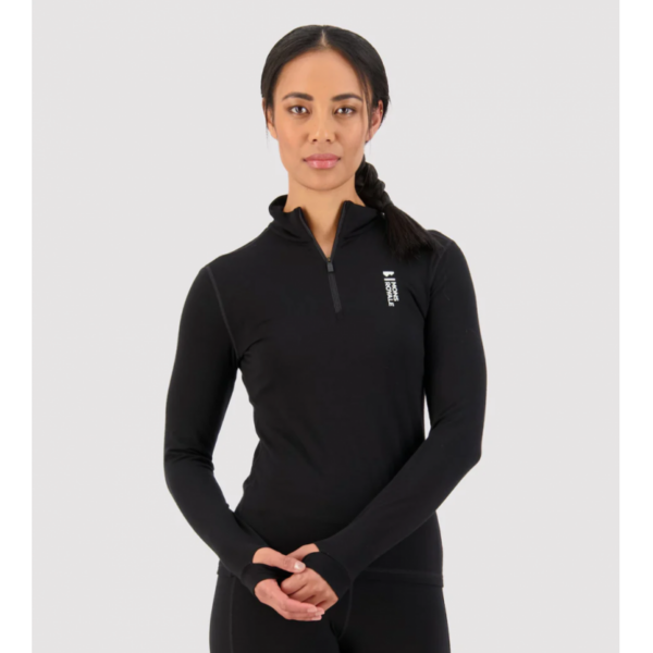 Mons Royale Cascade Merino Base Layer 1-4 Zip Long Sleeve 100504 Hafjell Sport 1