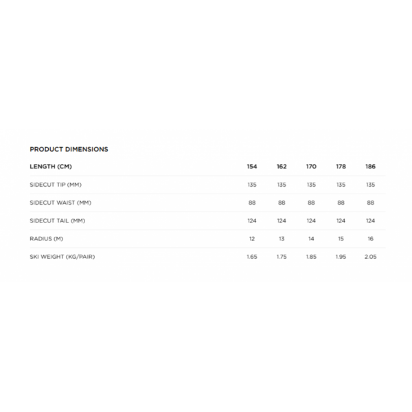 Rossignol Unisexs Rossignol Arcade 88 Skis RANFW01 Hafjell Sport 2