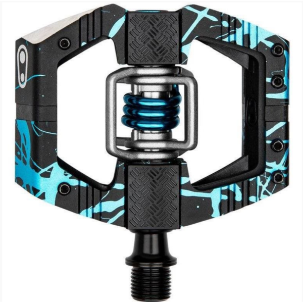 Crankbrothers Pedal Mallet E LS Blue splatter CB16710 Hafjell Sport 1