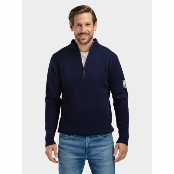 WoolLand Tydal Strikket Half-Zip Ullgenser 233103 Hafjell Sport 1