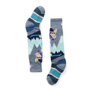 Smartwool Kids Wintersport Full Cushion Mountain Moose Pattern Otc Socks B02184 Hafjell Sport 1