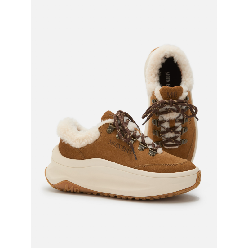 Moon Boot MOON247 CITY BROWN SHEARLING SNEAKERS 249004 Hafjell Sport 4