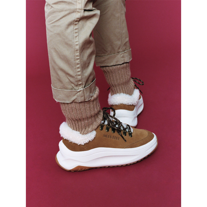 Moon Boot MOON247 CITY BROWN SHEARLING SNEAKERS 249004 Hafjell Sport 5